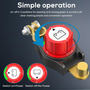 Top Post Battery Disconnect Switch 12v, Battery Kill Switch Negative On/Off 12-48V Top Post Battery Switch Heavy-Duty Battery Disconnect Switch for Cars, Vehicles, RVs, and Boats